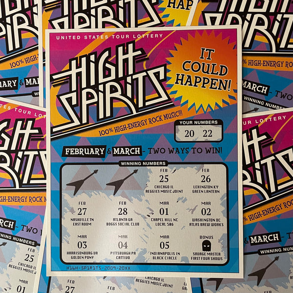 HIGH SPIRITS - 2022 Tour Poster