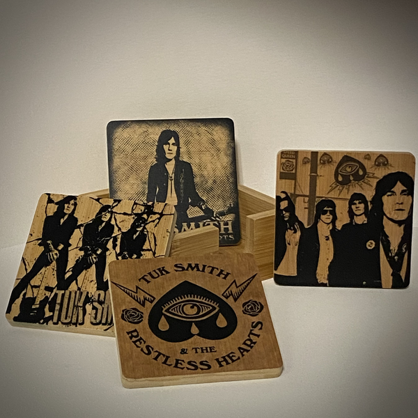 Tuk Smith & the Restless Hearts - BAMBOO COASTER SET