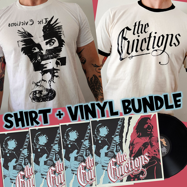 The Evictions - Shirt +Vinyl BUNDLE